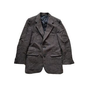 Vintage Halston Blazer Jacket Wool Tweed Juniors 14-15 Men’s Small